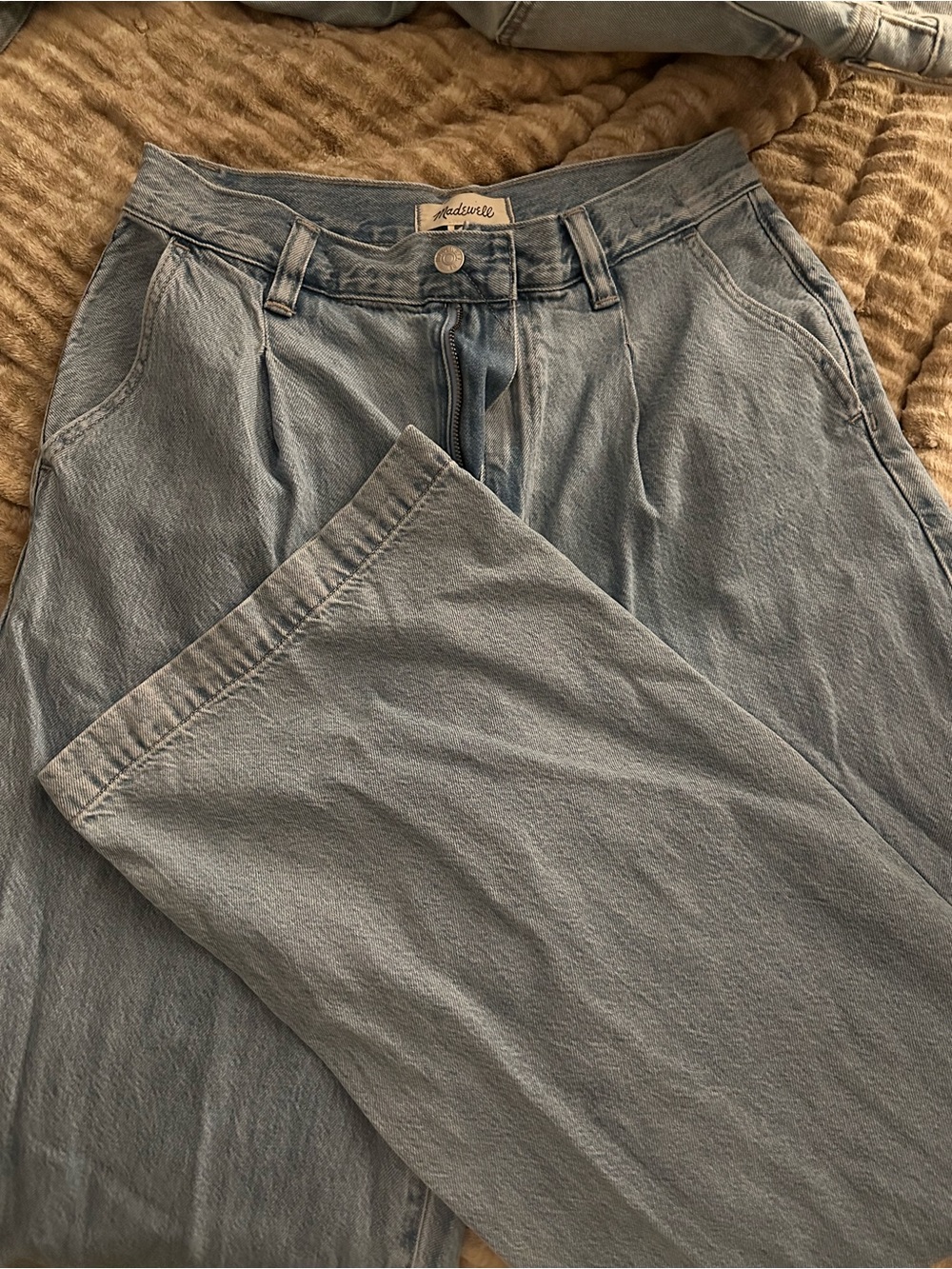 Madewell Light Blue Wide Leg Jeans - Picture 2 of 6